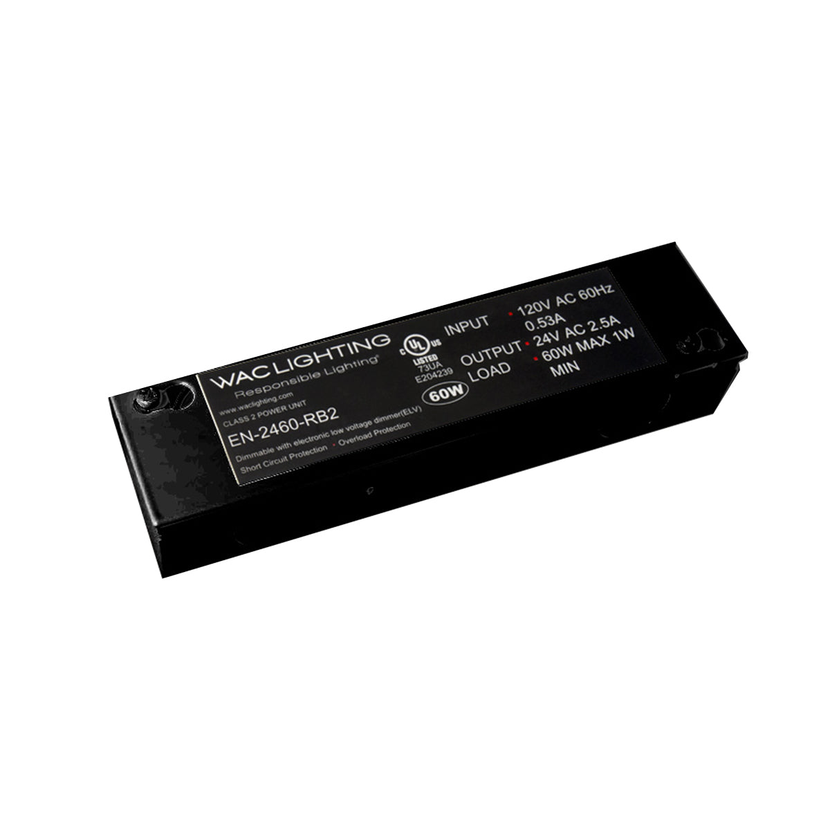 Class 2 Enclosed Electronic Transformer 120V/24V Power Supply