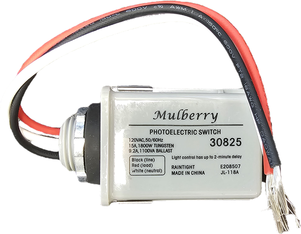 Mulberry Direct Wire-In Photocontrol – Stem Mount