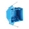 TWO GANG ZIP BOX W/NAILS-CONTRACT PK NAIL-ON BOX