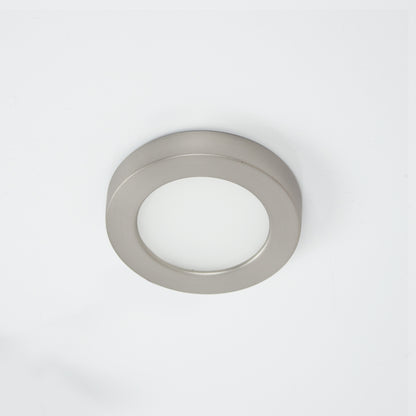 LED 90 BUTTON LIGHT 3000K BRUSHED NICKEL