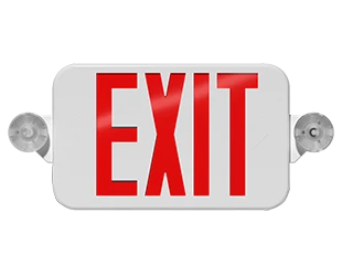 ULTRA ECONOMY EXIT/EM UNVIVERSAL FACE 2-HEADS RED/GREEN LETTERS