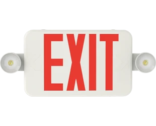 ULTRA ECONOMY EXIT/EM UNIVERSAL FACE 2-HEADS RED/GREEN LETTERS REMOTE CAPACITY