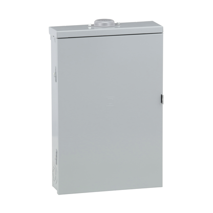 Load center, Homeline, 1 phase, 20 spaces, 40 circuits, 100A convertible main breaker, PoN, NEMA3R