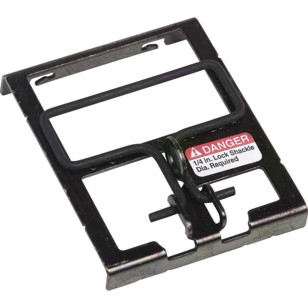 Mini circuit breaker accessory, Homeline, handle padlock attachment, 80A to 125A, 2 pole std breakers, on/off lock