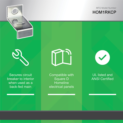 Mini circuit breaker accessory, Homeline, circuit breaker retaining kit