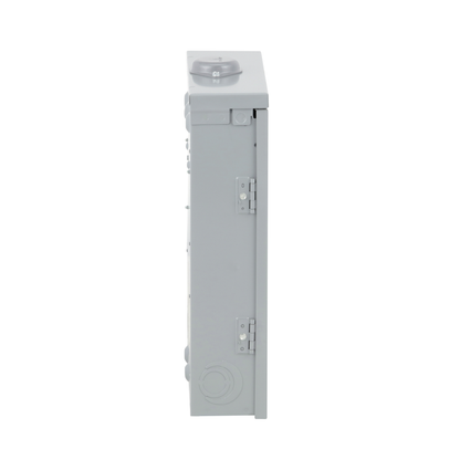 Load center, Homeline, 1 phase, 8 spaces, 16 circuits, 125A convertible main lugs, PoN, NEMA3R