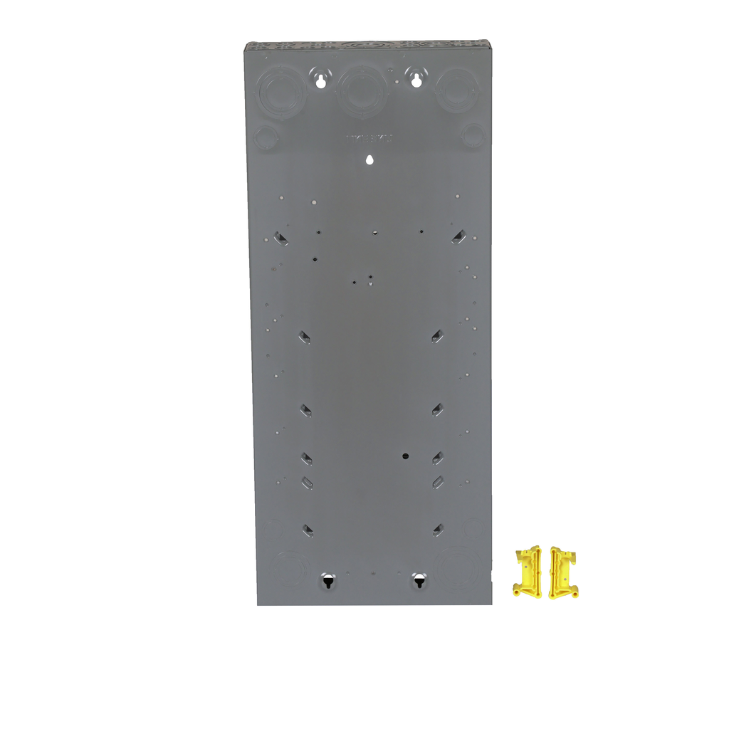 Load center, Homeline, 1 phase, 30 spaces, 60 circuits, 125A convertible main breaker, PoN, NEMA1, combo cover