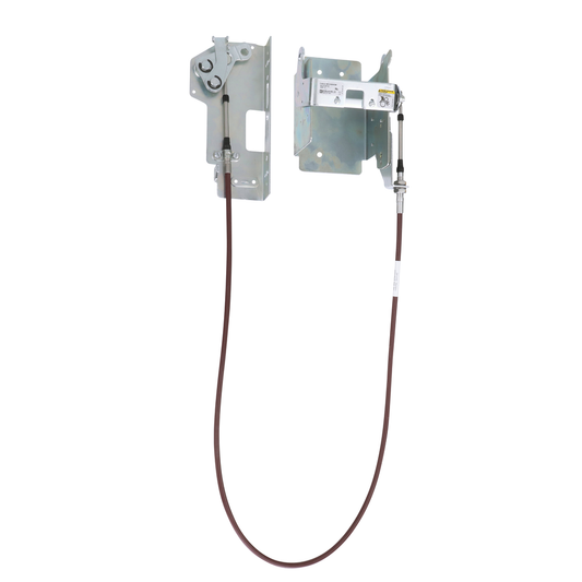 Disconnect mechanism, circuit breaker, cable operated, 150/250A, 3 pole, PowerPacT H and J breaker, 60 inch cable