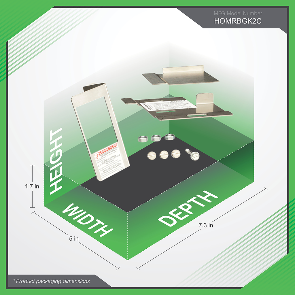 Load center accessory, Homeline, interlock kit, generator circuit breaker, high amp, outdoor, consumer pack