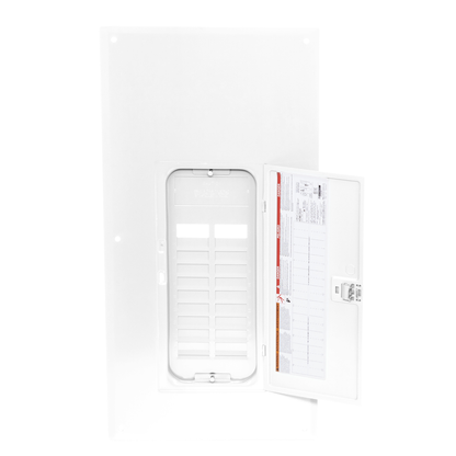 Replacement cover, Homeline, for 20 space load center, combination flush and surface, white