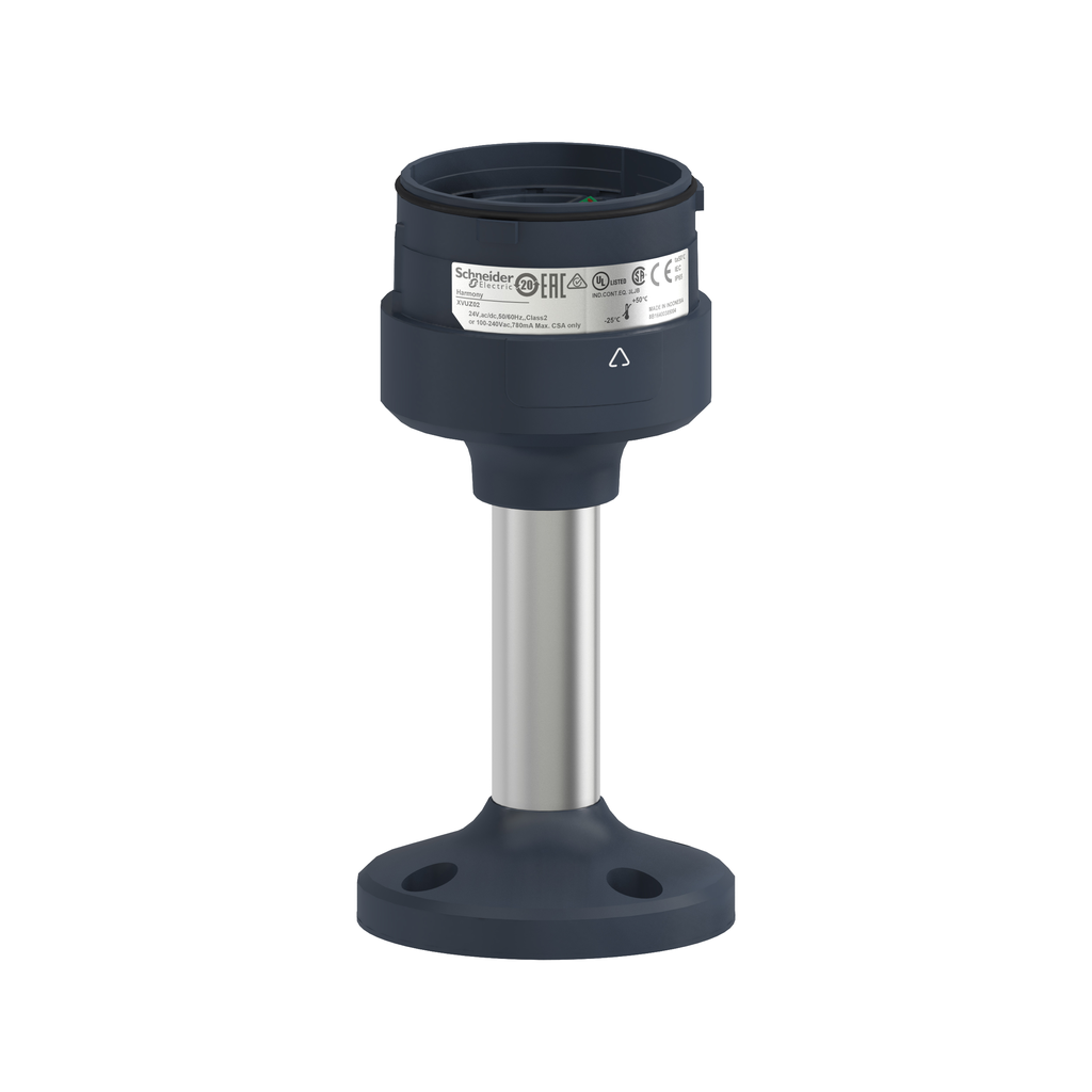 Fixing plate with 100mm aluminium pole for modular tower lights, Harmo ...