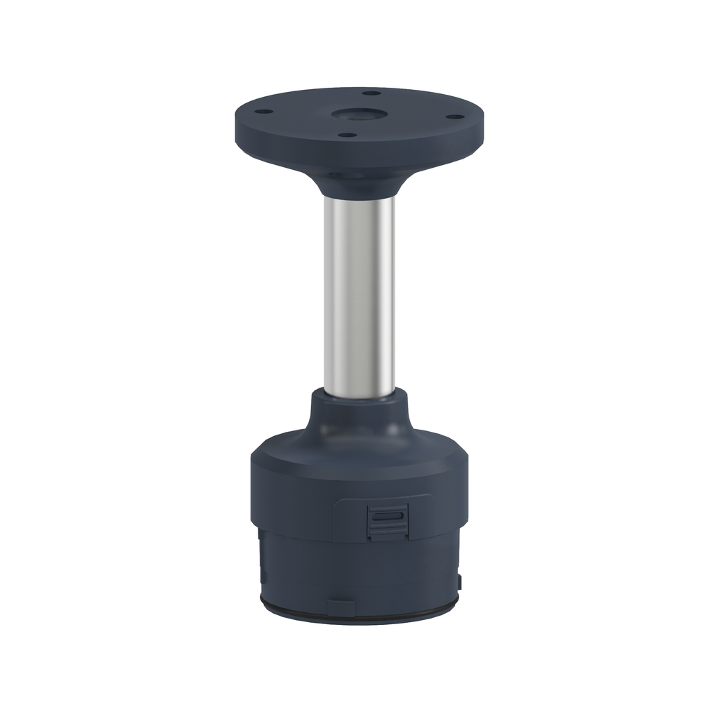 Fixing plate with 100mm aluminium pole for modular tower lights, Harmo ...