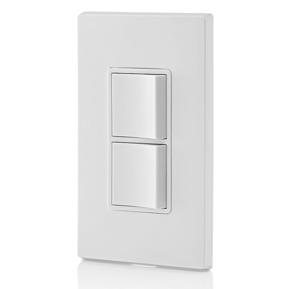 15 Amp, 120/277 Volt, Decora Single-Pole / Single-Pole AC Combination Switch, Residential/Commercial Specification Grade, Grounding, Side Wired