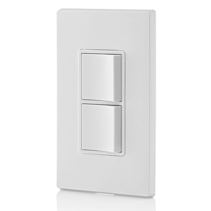 15 Amp, 120/277 Volt, Decora Single-Pole / Single-Pole AC Combination Switch, Residential/Commercial Specification Grade, Grounding, Side Wired