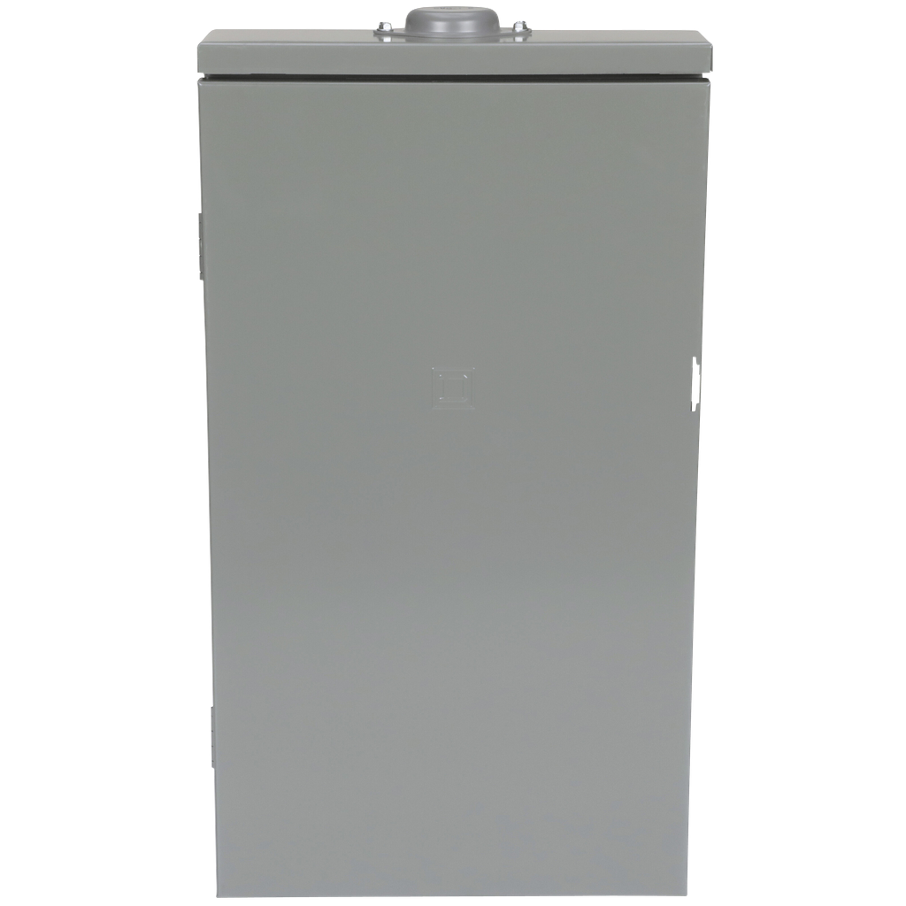 Load center, Homeline, 1 phase, 12 spaces, 12 circuits, 225A convertible main lugs, PoN, NEMA3R