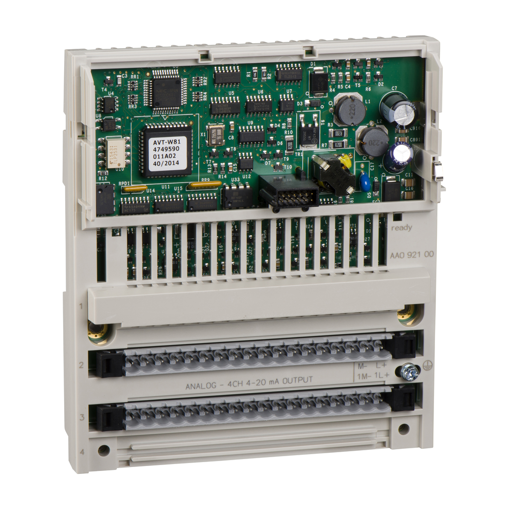 distributed analog output Modicon Momentum - 4 Output - 4..20 mA ...
