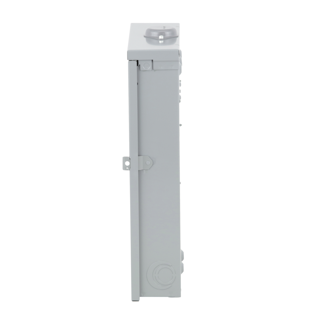 Load center, Homeline, 1 phase, 20 spaces, 40 circuits, 125A convertible main lugs, PoN, NEMA3R