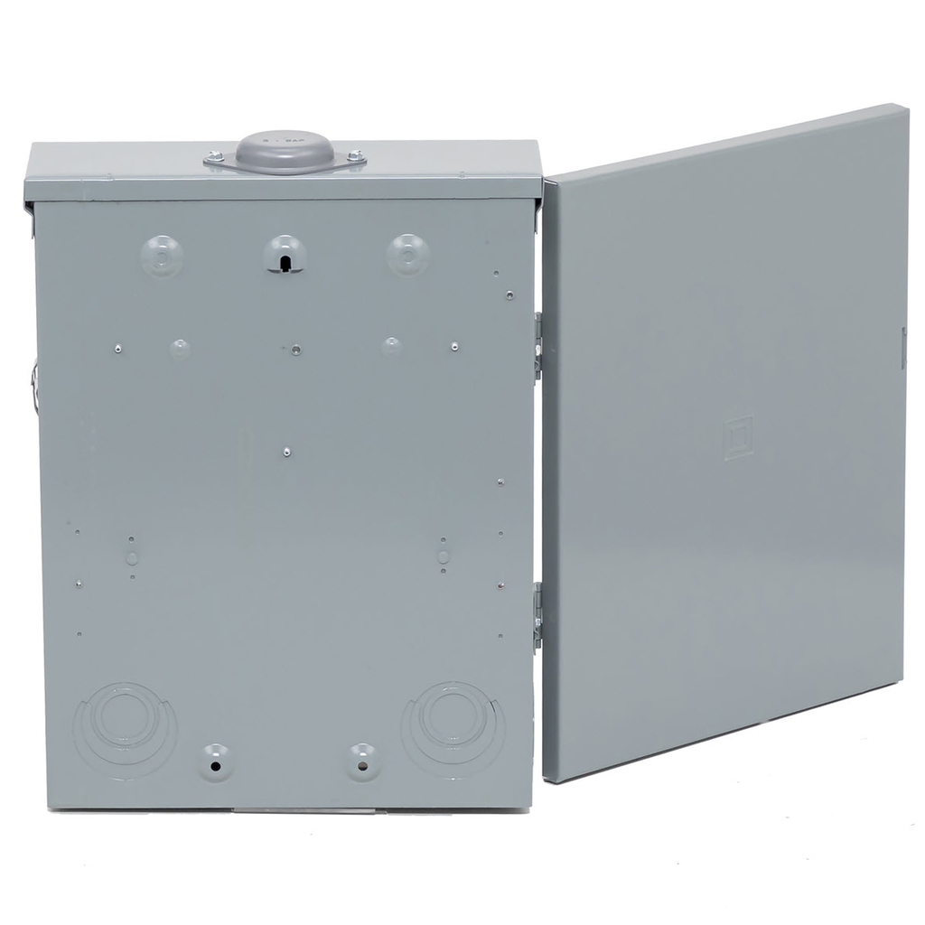 Load center, Homeline, 1 phase, 8 spaces, 16 circuits, 125A convertible main breaker, PoN, NEMA3R