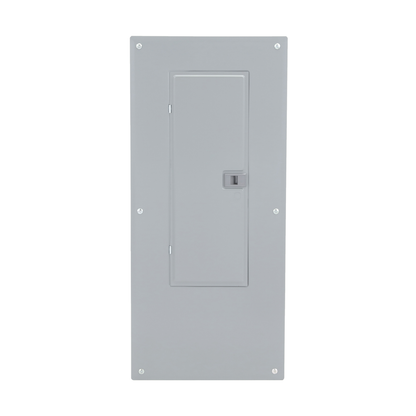 Load center, Homeline, 1 phase, 30 spaces, 60 circuits, 200A convertible main breaker, PoN, NEMA1, combo cover