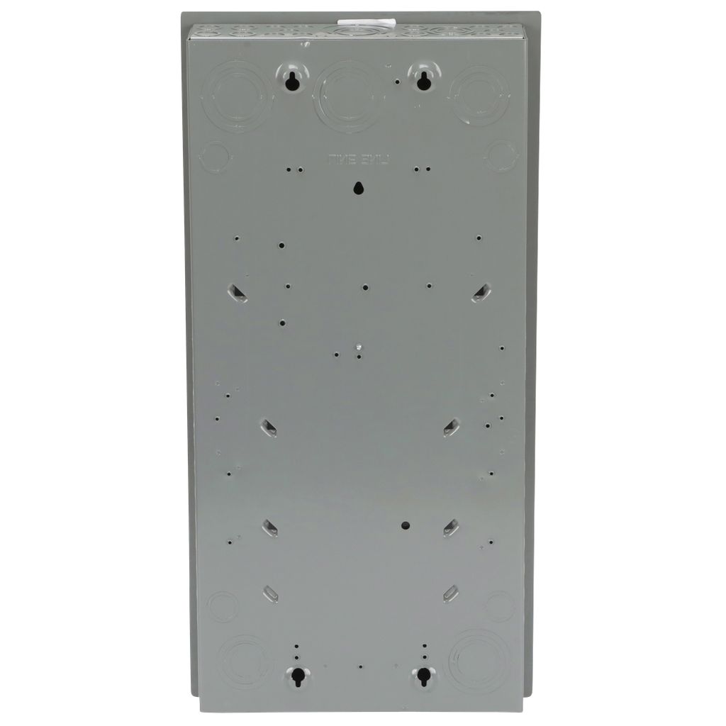 Load center, Homeline, 1 phase, 20 spaces, 40 circuits, 225A convertible main lugs, PoN, NEMA1, gnd bar, combo cover