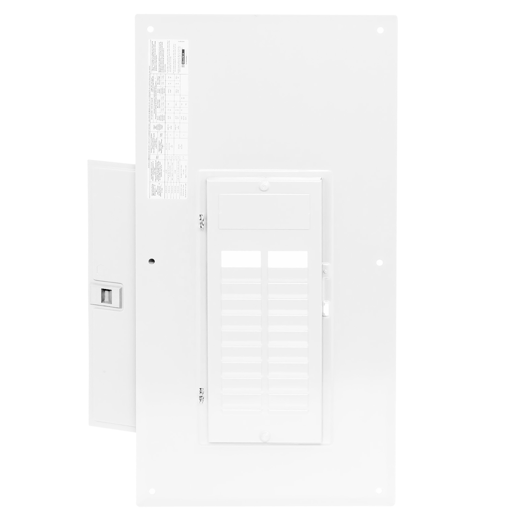 Replacement cover, Homeline, for 20 space load center, combination flush and surface, white