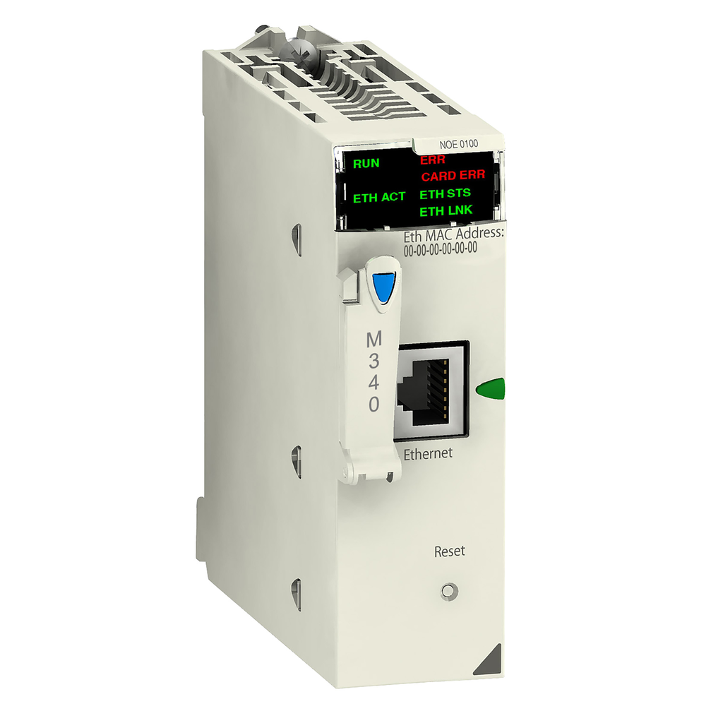 Network module, Modicon M340, Modbus/TCP, 1 x RJ45, flash memory card ...