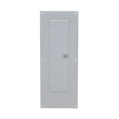 Load center, Homeline, 1 phase, 40 spaces, 80 circuits, 200A convertible main breaker, PoN, NEMA1, combo cover