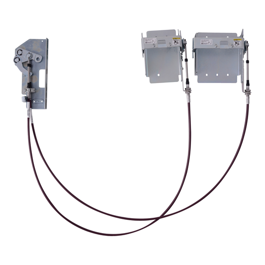 Disconnect mechanism, circuit breaker, dual cable operated, 600A, 2/3 pole, PowerPacT H/J, two 120in cables