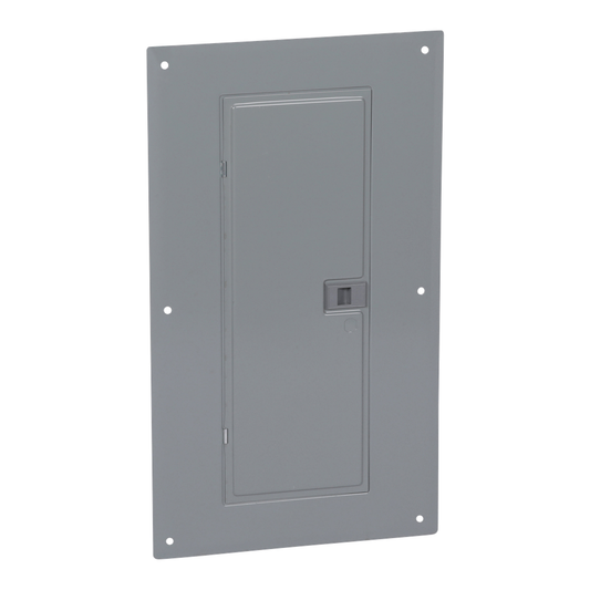 Replacement cover, Homeline, for 24 space load center, combination flush and surface, gray