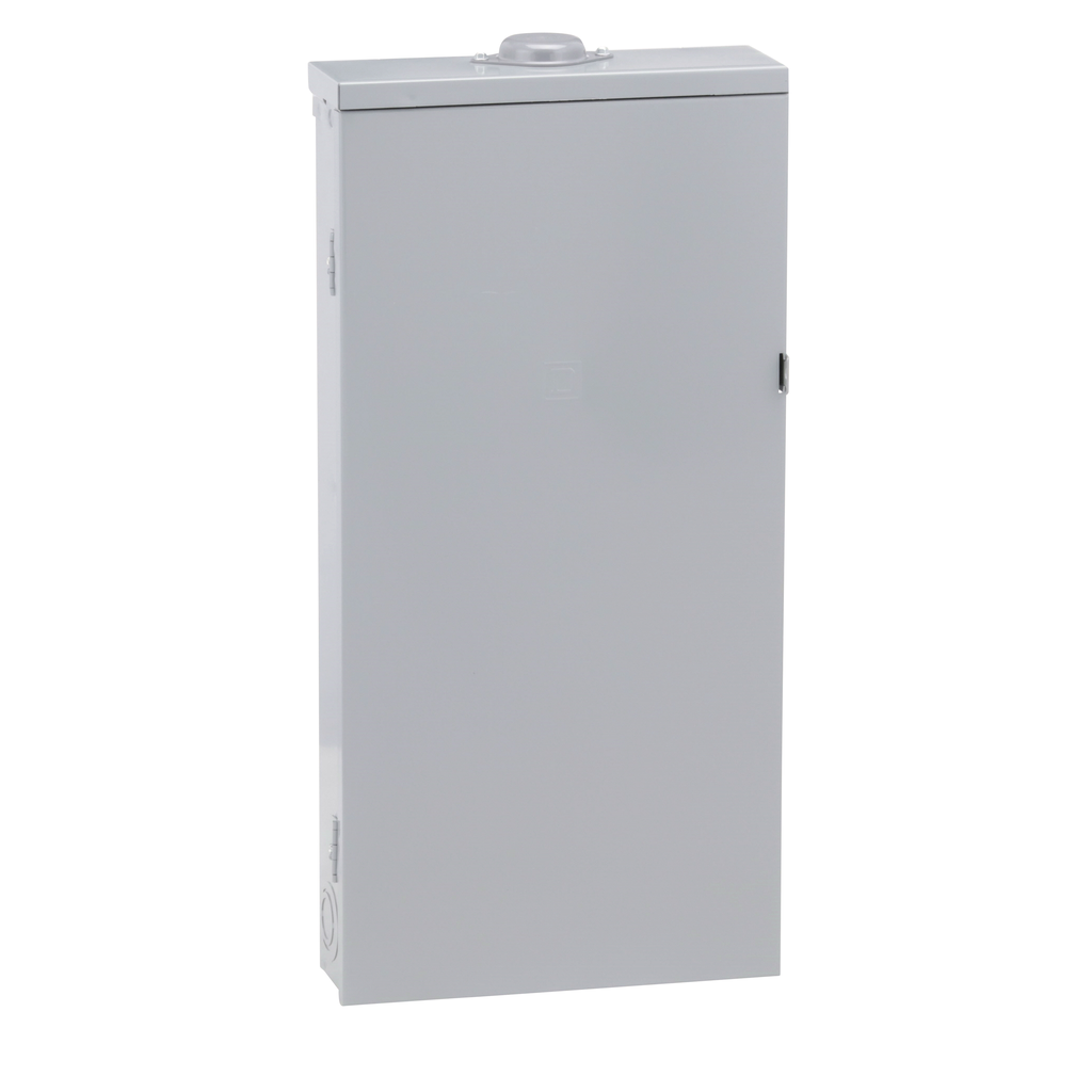 Load center, Homeline, 1 phase, 16 spaces, 32 circuits, 225A convertible main breaker, PoN, NEMA3R