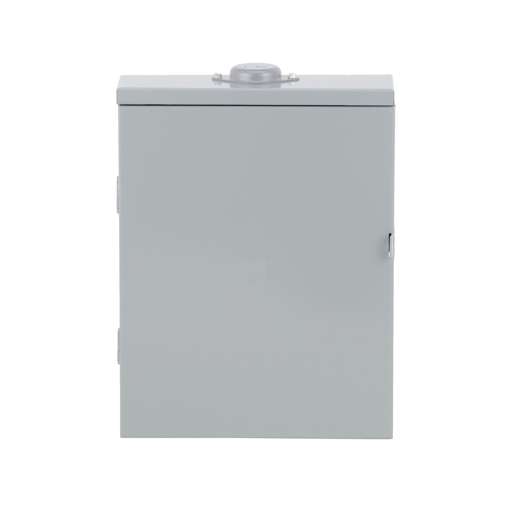 Load center, Homeline, 1 phase, 12 spaces, 24 circuits, 100A convertible main breaker, PoN, NEMA3R