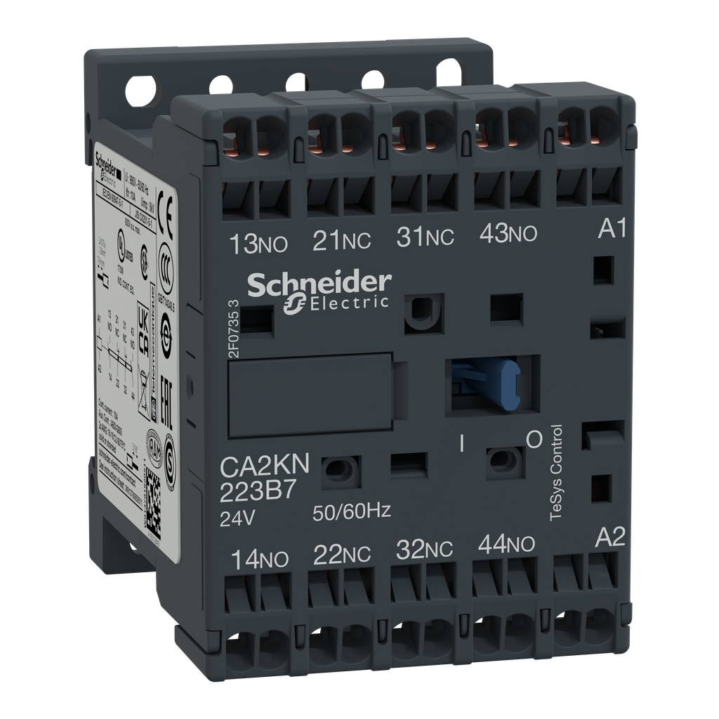 Control relay, TeSys K, 2 NO + 2 NC, lt or eq to 690V, 230VAC coil ...
