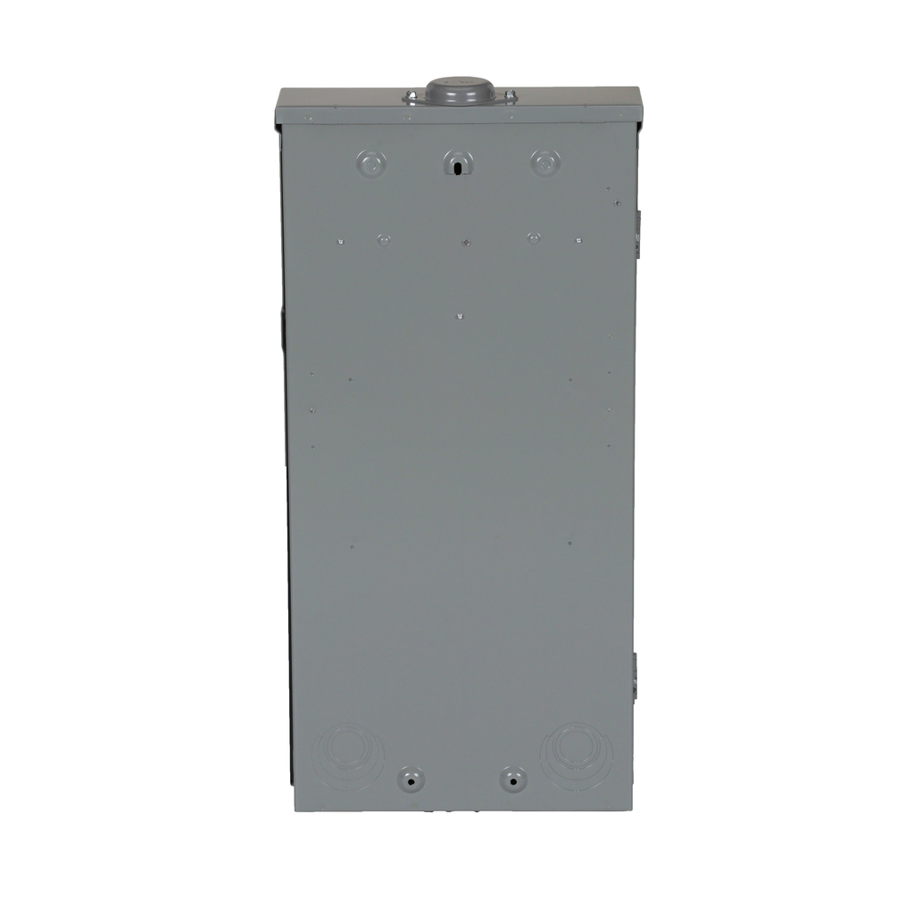 Load center, Homeline, 1 phase, 24 spaces, 48 circuits, 125A convertible main breaker, PoN, NEMA3R