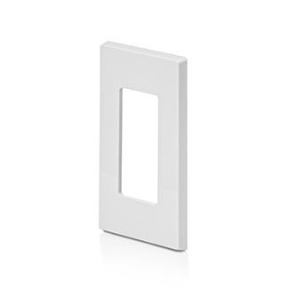 1-Gang Decora Plus Screwless Wallplate Polycarbonate, White