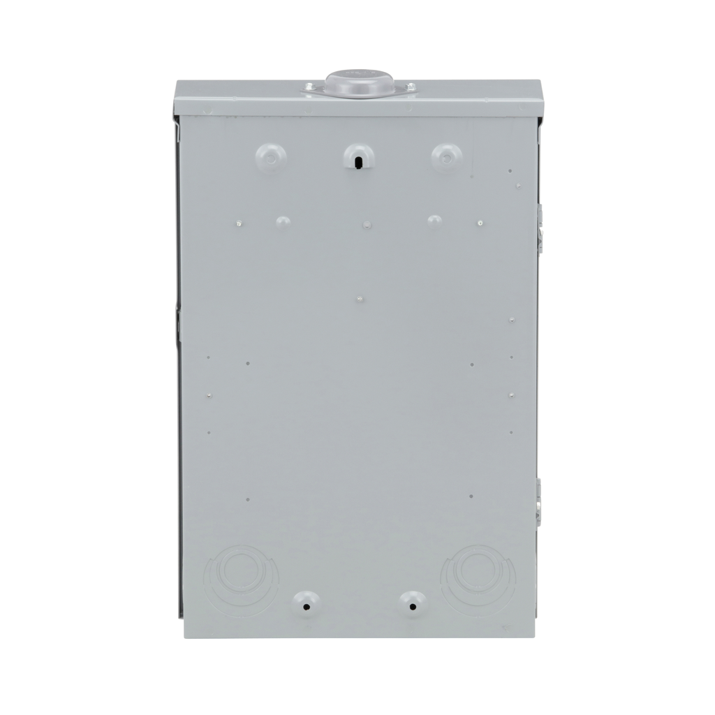 Load center, Homeline, 1 phase, 20 spaces, 40 circuits, 100A convertible main breaker, PoN, NEMA3R