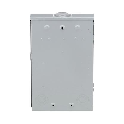 Load center, Homeline, 1 phase, 20 spaces, 40 circuits, 100A convertible main breaker, PoN, NEMA3R