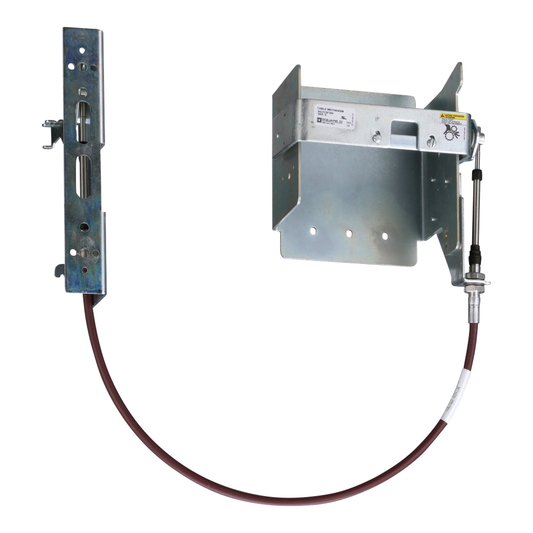 Disconnect mechanism, circuit breaker, cable operated, 250A, 4 poles, MG-NSF circuit breaker, 36 inch cable