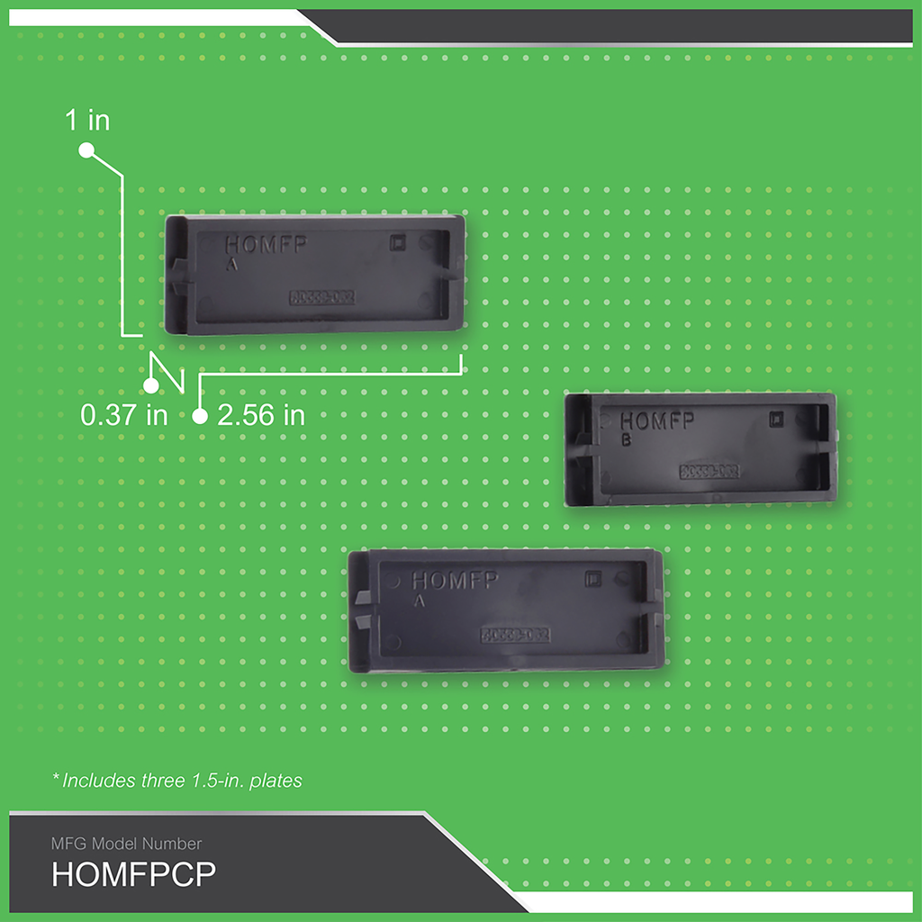 Load center accessory, Homeline, filler plate, set of 5