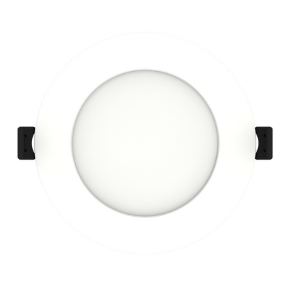 EDGE-LIT WAFER 4" 9W 700LM 90CRI 5CCT 120V TRIAC/ELV ROUND WHITE SMOOTH