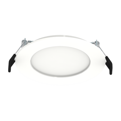 EDGE-LIT WAFER 4" 10.5W 1000LM 90CRI 5CCT 120V TRIAC/ELV ROUND WHITE SMOOTH